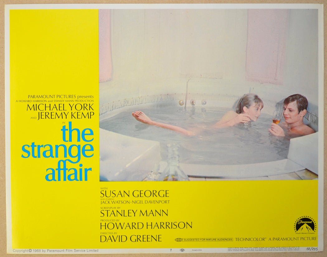 THE STRANGE AFFAIR (Card 7) Cinema Lobby Card Set 