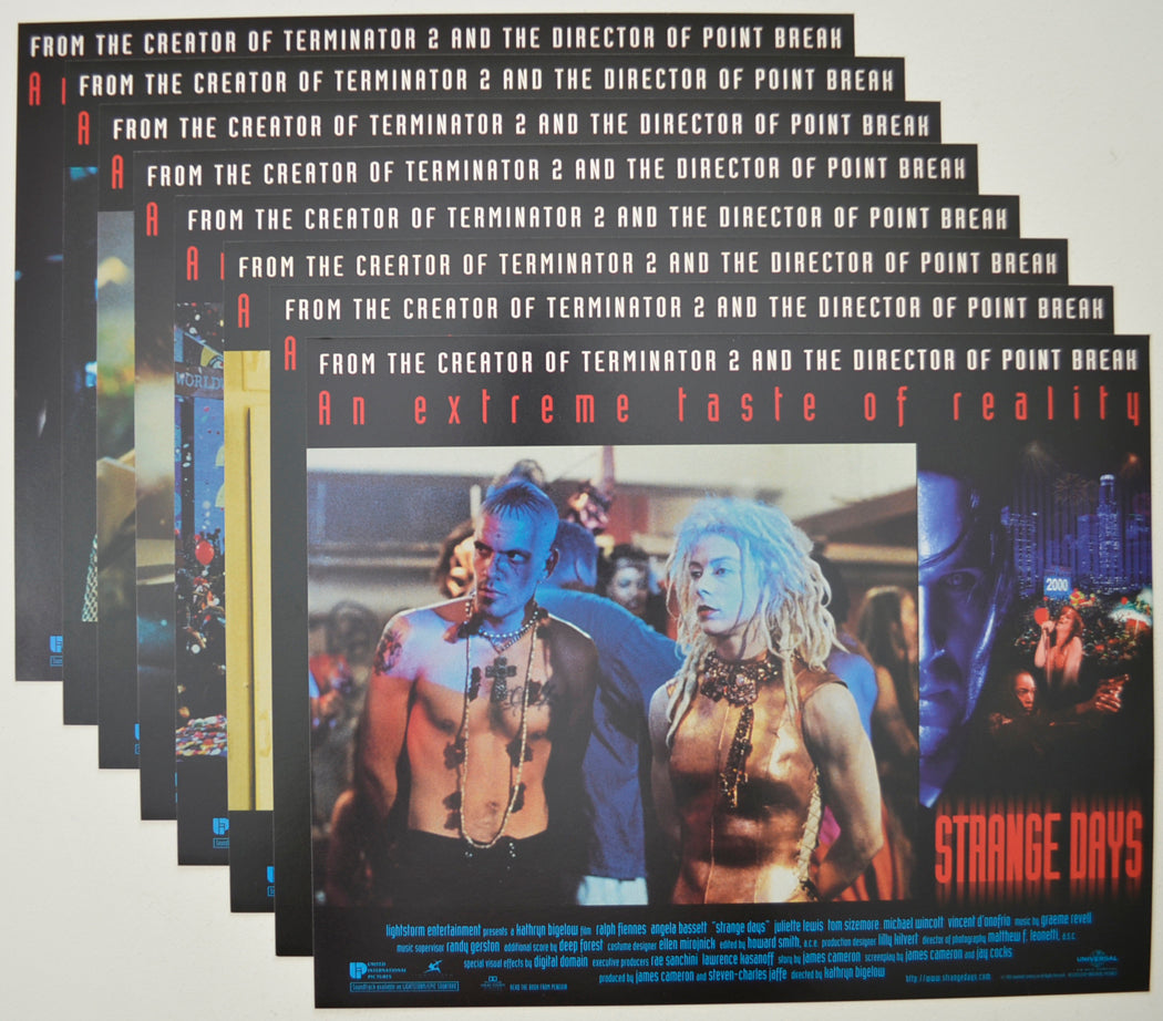 STRANGE DAYS (Full View) Cinema Set of Lobby Cards  