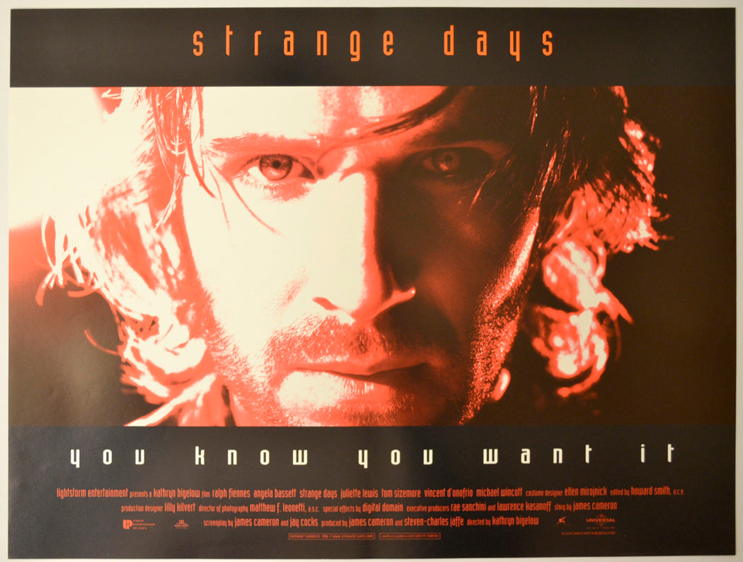 Strange Days (Red Teaser / Advance Version)  Original Mini Quad Poster - Film Poster - Movie Poster