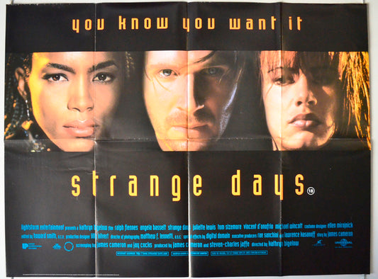 Strange Days Original British Quad Poster - Movie Poster