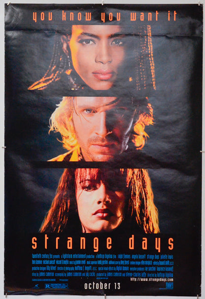 Strange Days - Original One Sheet Poster - Film Poster - Movie Poster 