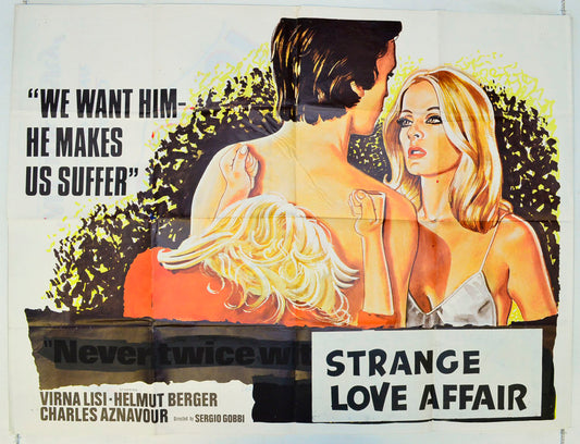 A Strange Love Affair   (a.k.a. Un beau monster) Original British Quad Poster - Film Poster - Movie Poster