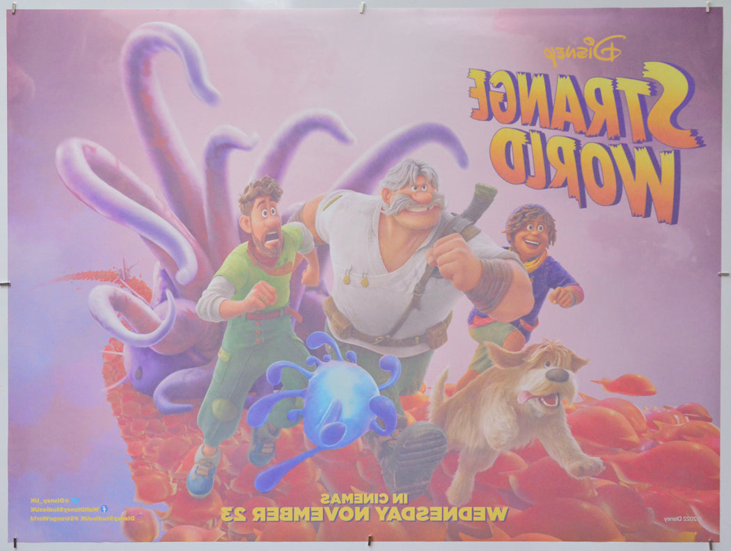 Strange World (Back) Cinema Quad Movie Poster 