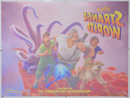 Strange World (Back) Cinema Quad Movie Poster 