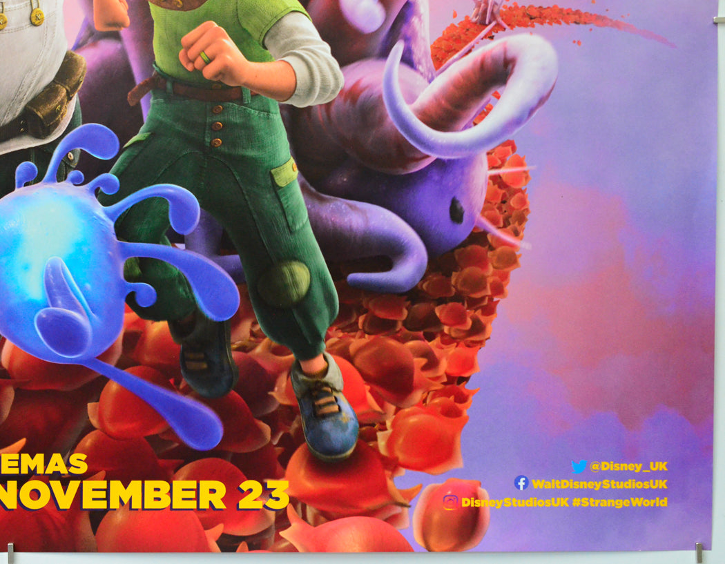 Strange World (Bottom Right) Cinema Quad Movie Poster 