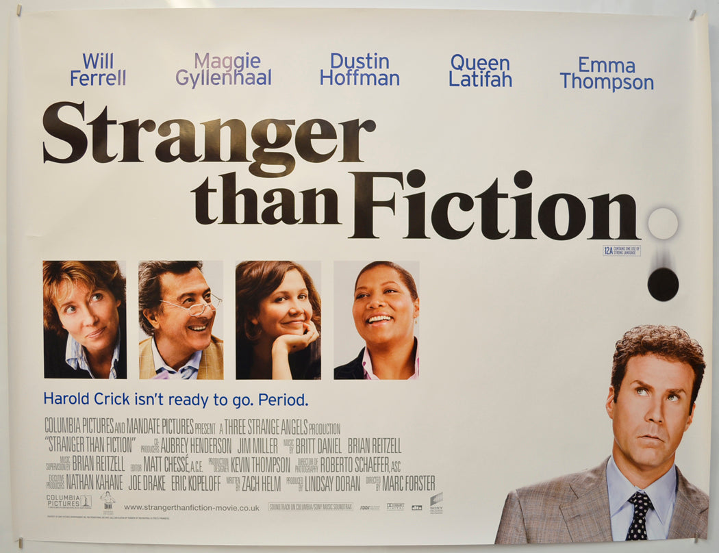 Stranger Than Fiction Original Quad Poster - Film Poster - Movie Poster  