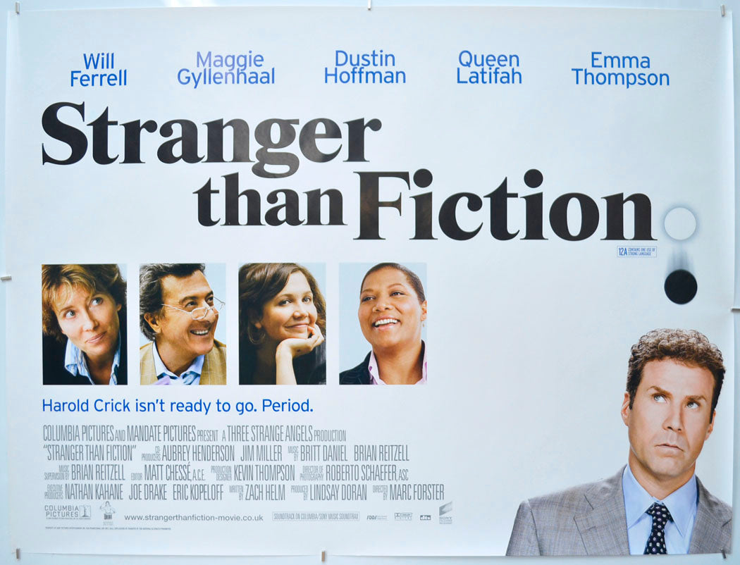 Stranger Than Fiction Original Quad Poster - Film Poster - Movie Poster