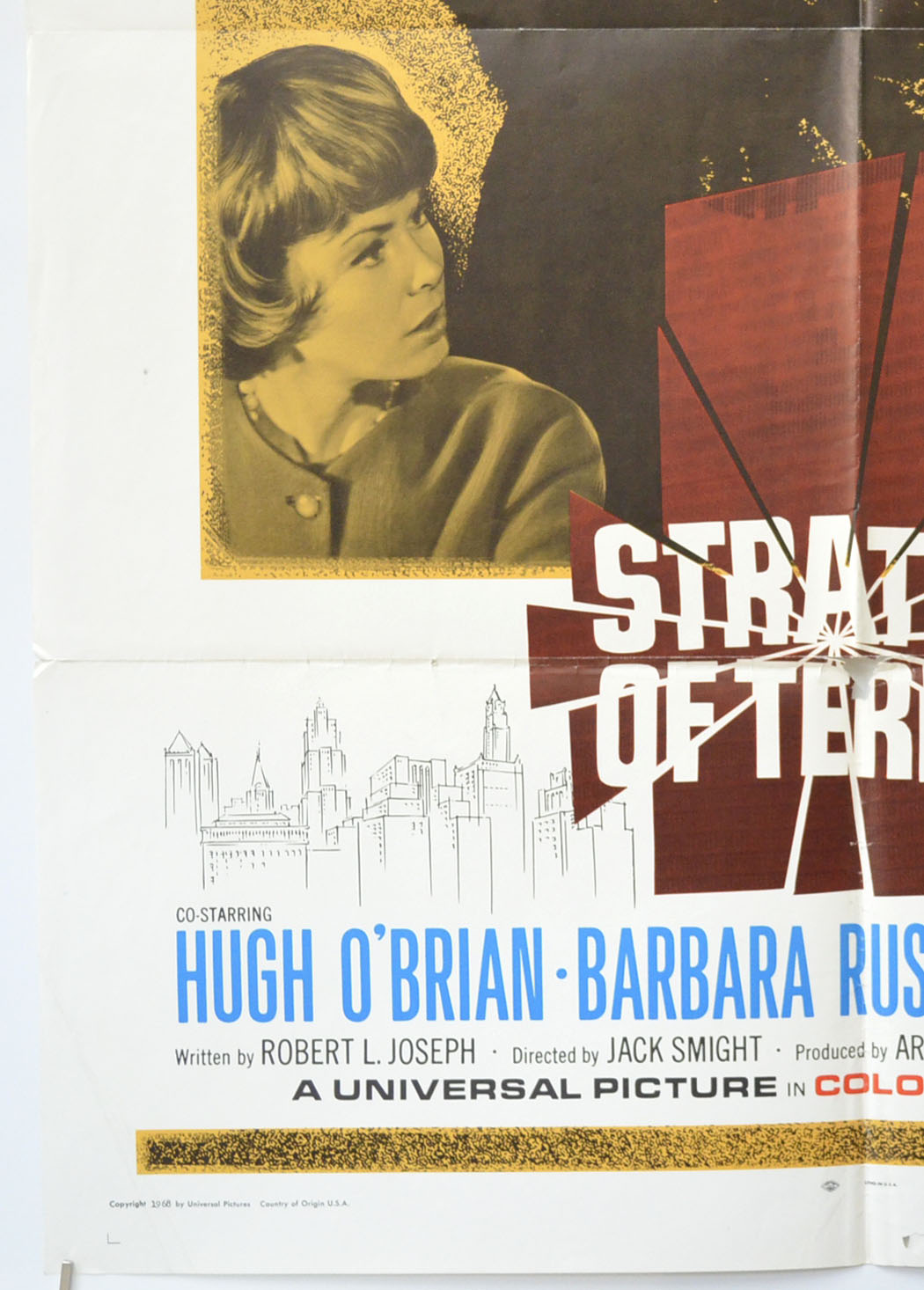 STRATEGY OF TERROR (Bottom Left) Cinema One Sheet Movie Poster 