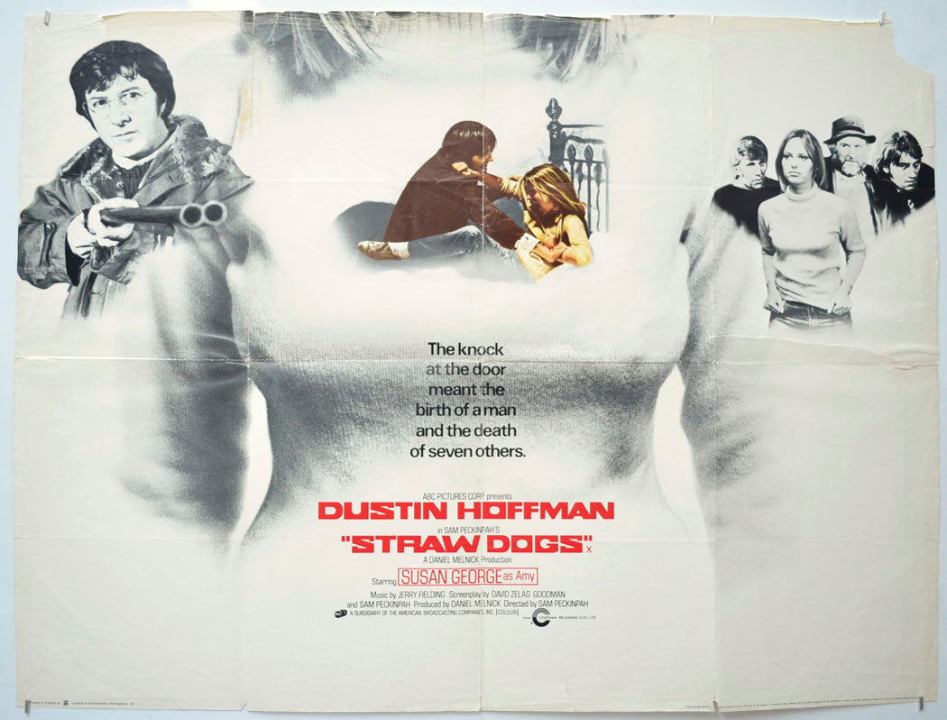 Straw Dogs Original Quad Poster - Film Poster - Movie Poster