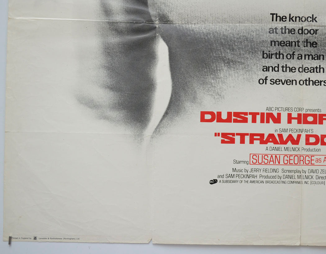 STRAW DOGS (Bottom Left) Cinema Quad Movie Poster 