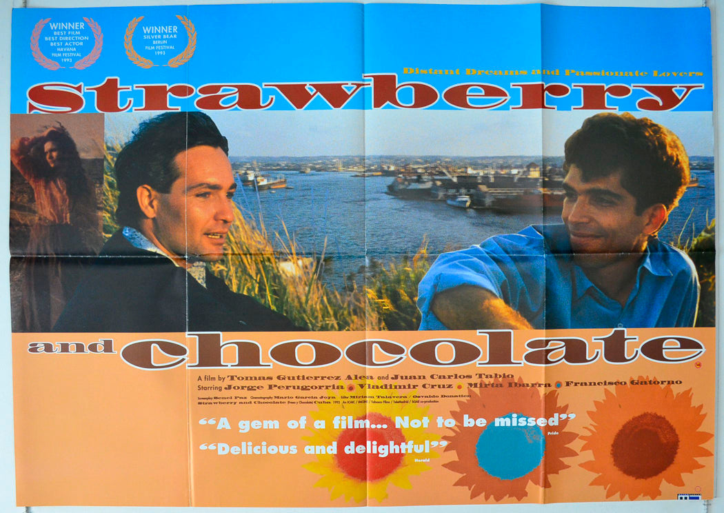 Strawberry And Chocolate  (a.k.a. Fresa y chocolate)   Original British Quad Poster - Movie Poster