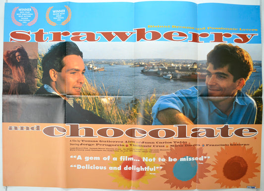 Strawberry And Chocolate  (a.k.a. Fresa y chocolate)  Original Quad Poster - Film Poster - Movie Poster 