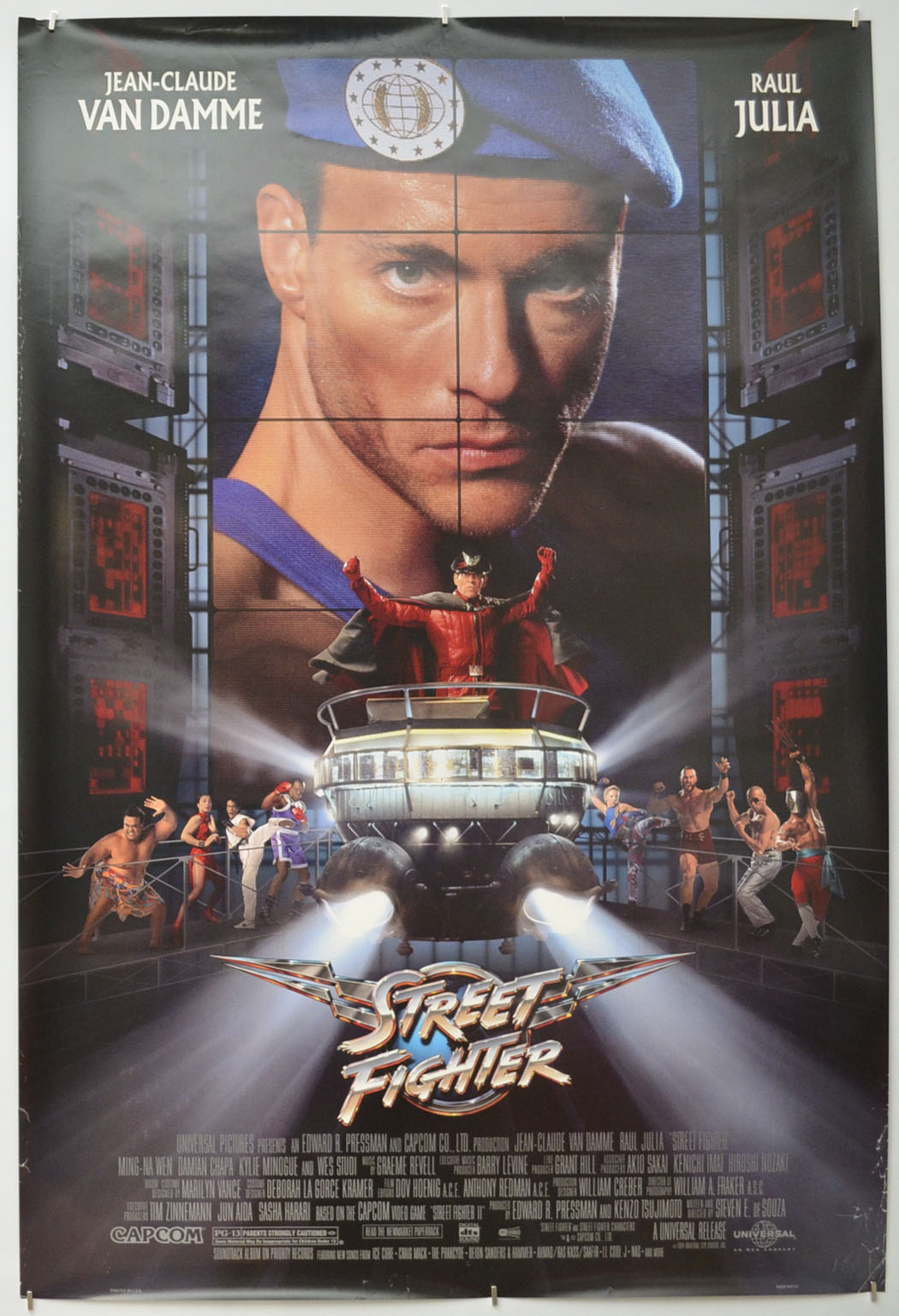 Street Fighter Original One Sheet Poster - Film Poster - Movie Poster