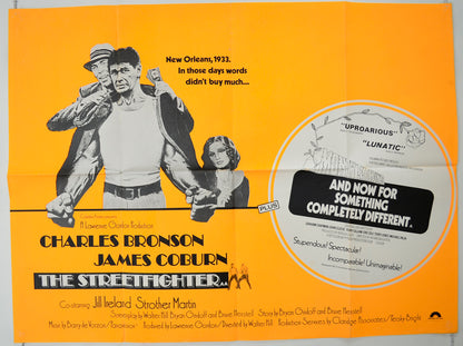 The Streetfighter / And Now For Something Completely Different  (Double Bill)  (a.k.a. Hard Times)  Original Quad Poster - Film Poster - Movie Poster 