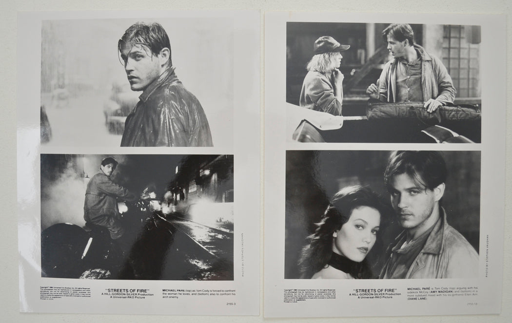 Streets Of Fire  2 Original Black And White Press Stills 