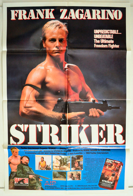 Striker Original One Sheet Poster - Film Poster - Movie Poster 