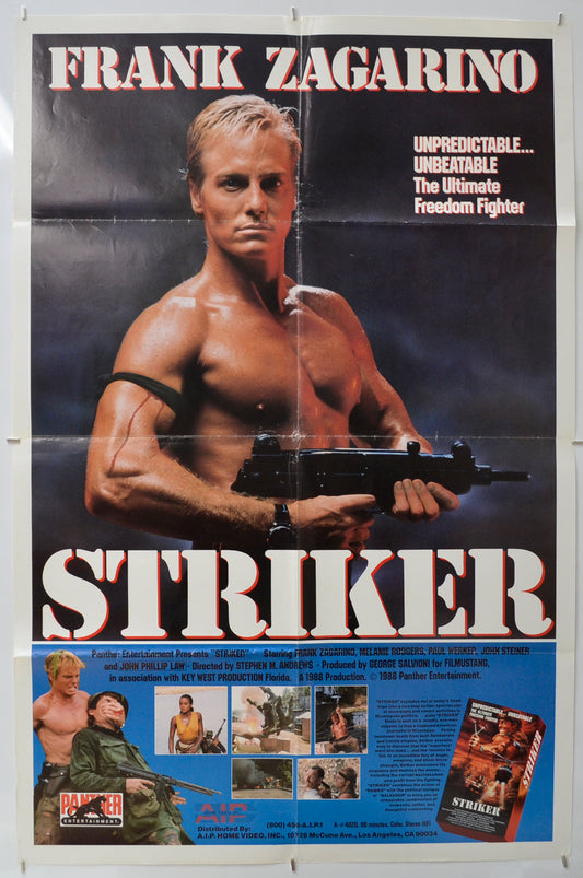 Striker  Original One Sheet Poster - Film Poster - Movie Poster