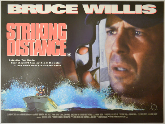 Striking Distance Original Mini Quad Poster - Film Poster - Movie Poster