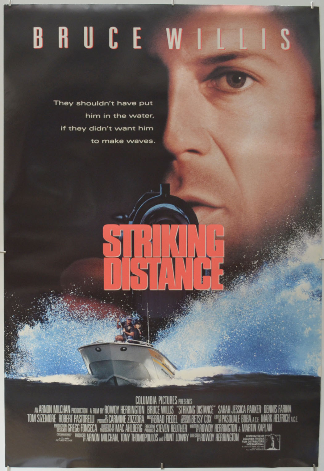 Striking Distance Original One Sheet Poster - Film Poster - Movie Poster