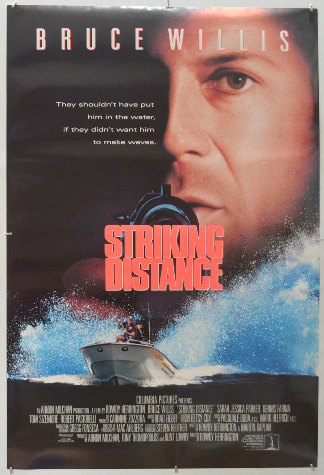 Striking Distance Original One Sheet Poster - Film Poster - Movie Poster