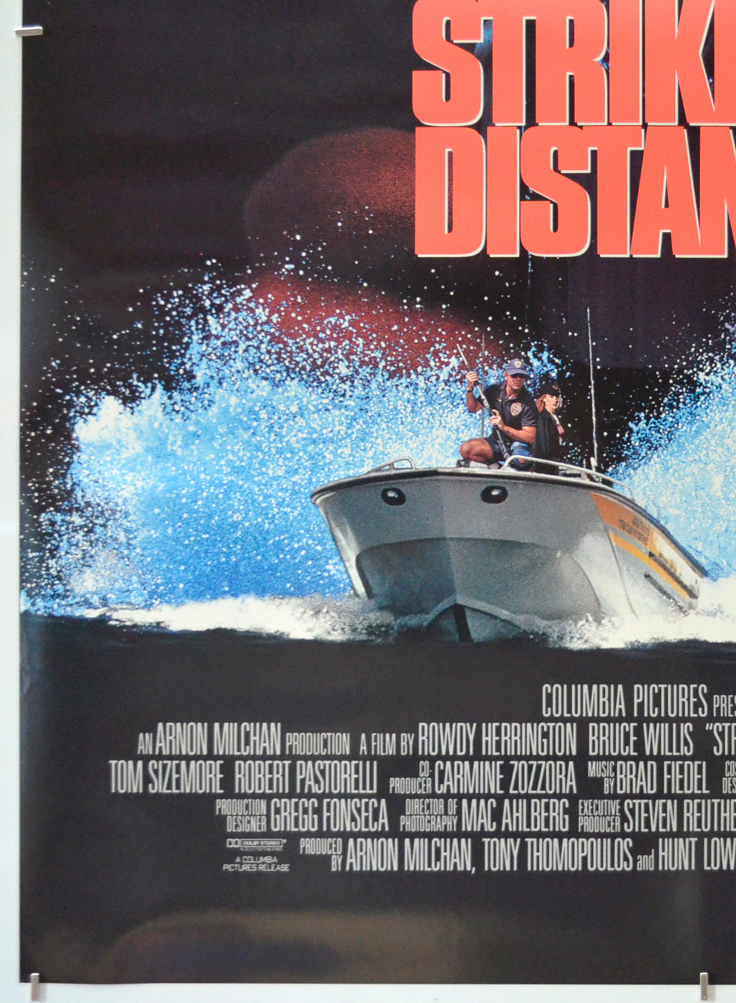 STRIKING DISTANCE (Bottom Left) Cinema One Sheet Movie Poster 