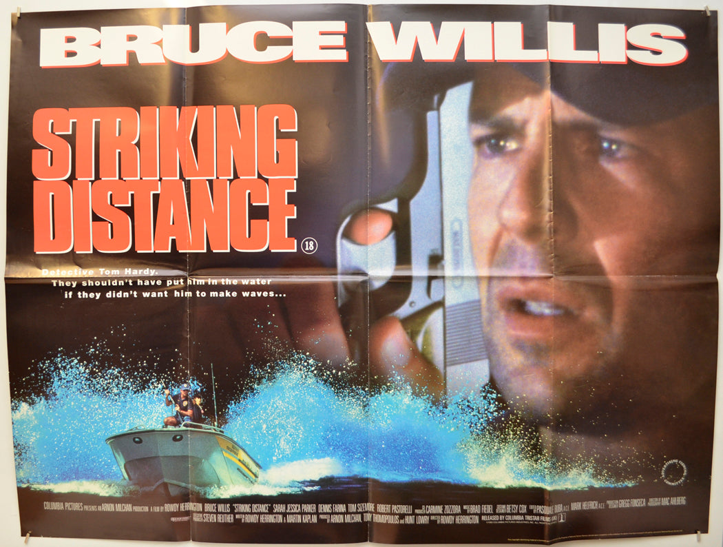 Striking Distance Original Quad Poster - Film Poster - Movie Poster