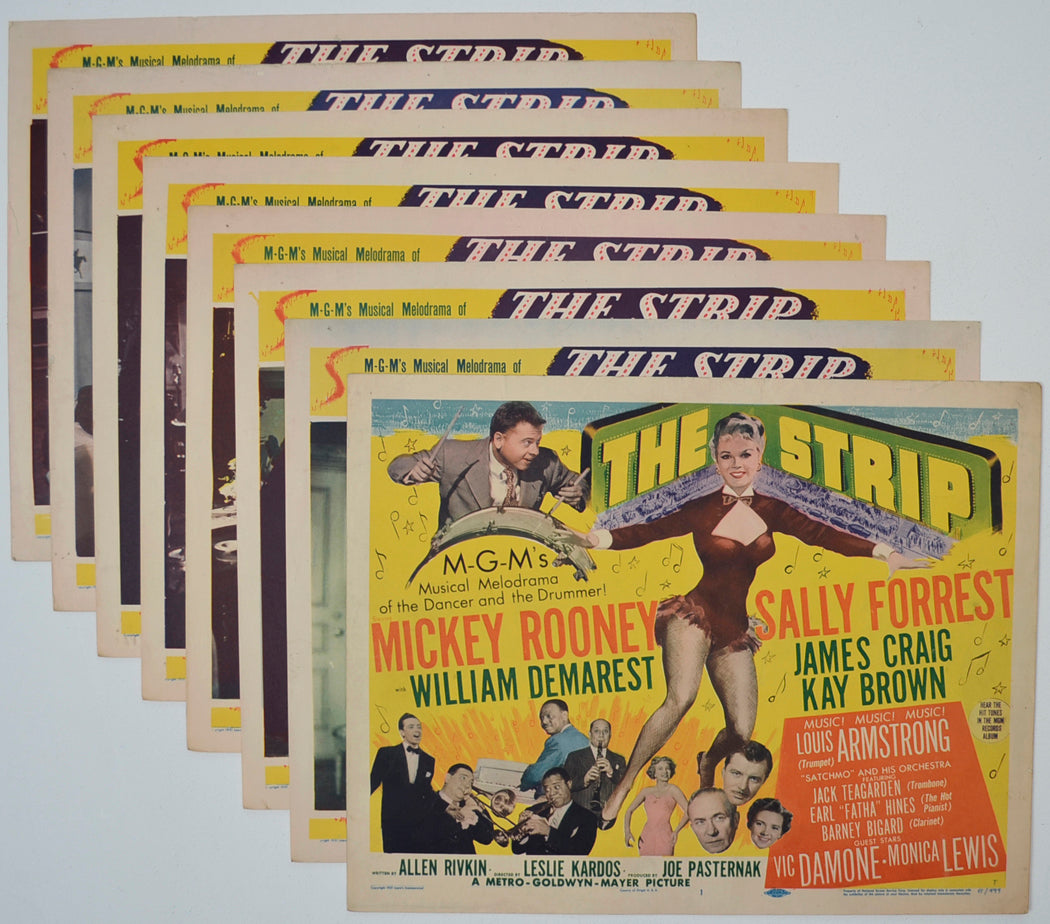 THE STRIP (Full View) Cinema Set of Lobby Cards  