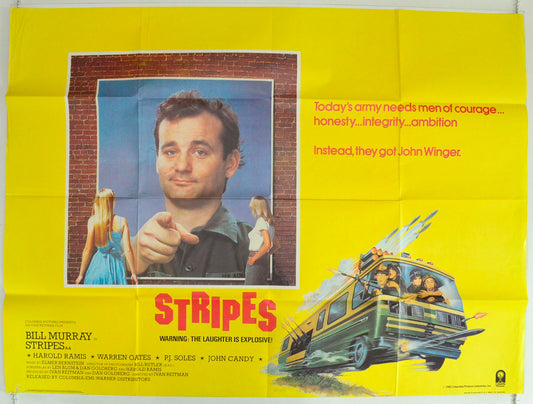 Stripes Original British Quad Poster - Film Poster - Movie Poster 