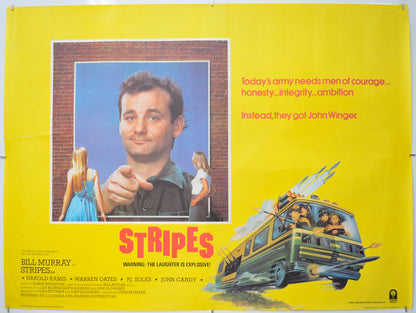 Stripes Original Quad Poster - Film Poster - Movie Poster