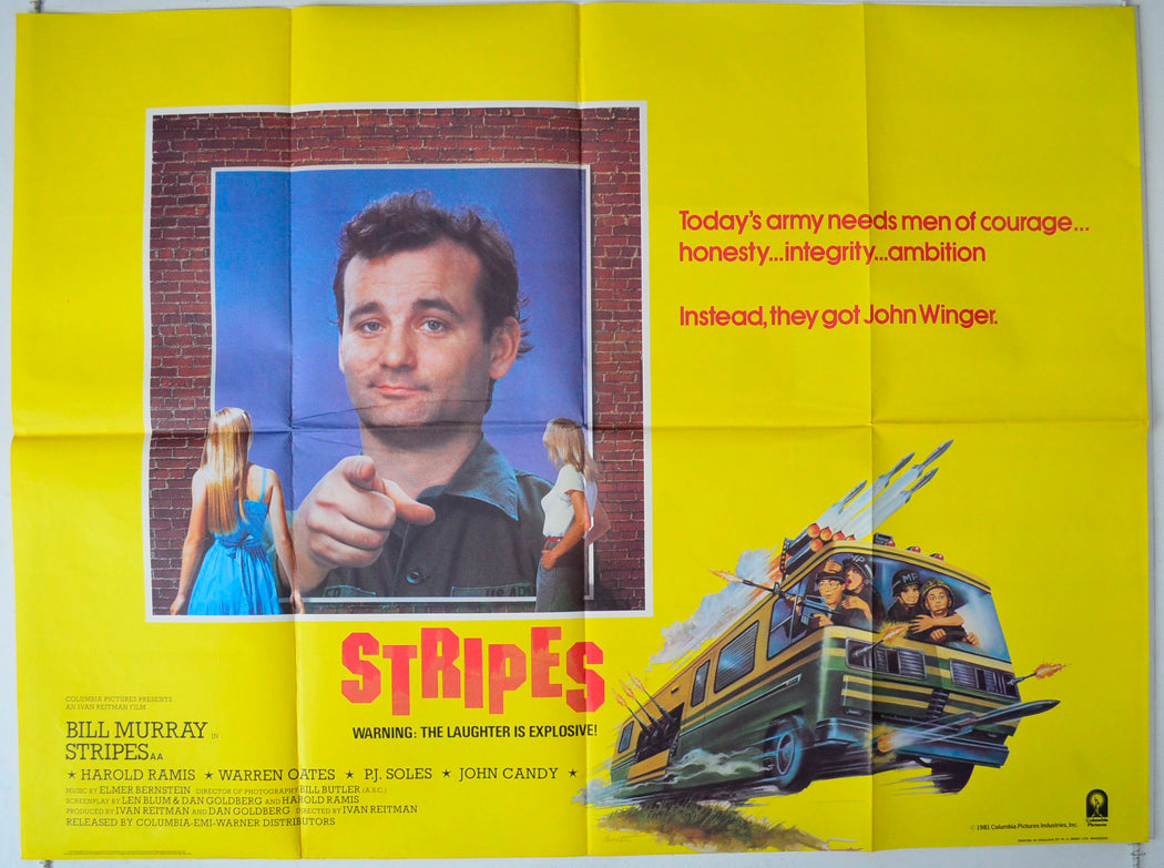 Stripes Original British Quad Poster - Movie Poster