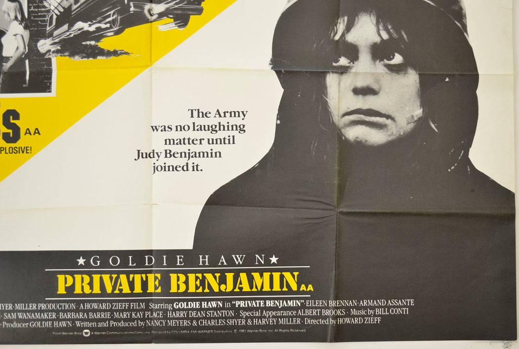 STRIPES / PRIVATE BENJAMIN (Bottom Right) Cinema Quad Movie Poster 