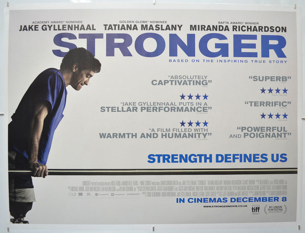 Stronger  Original Quad Poster - Film Poster - Movie Poster