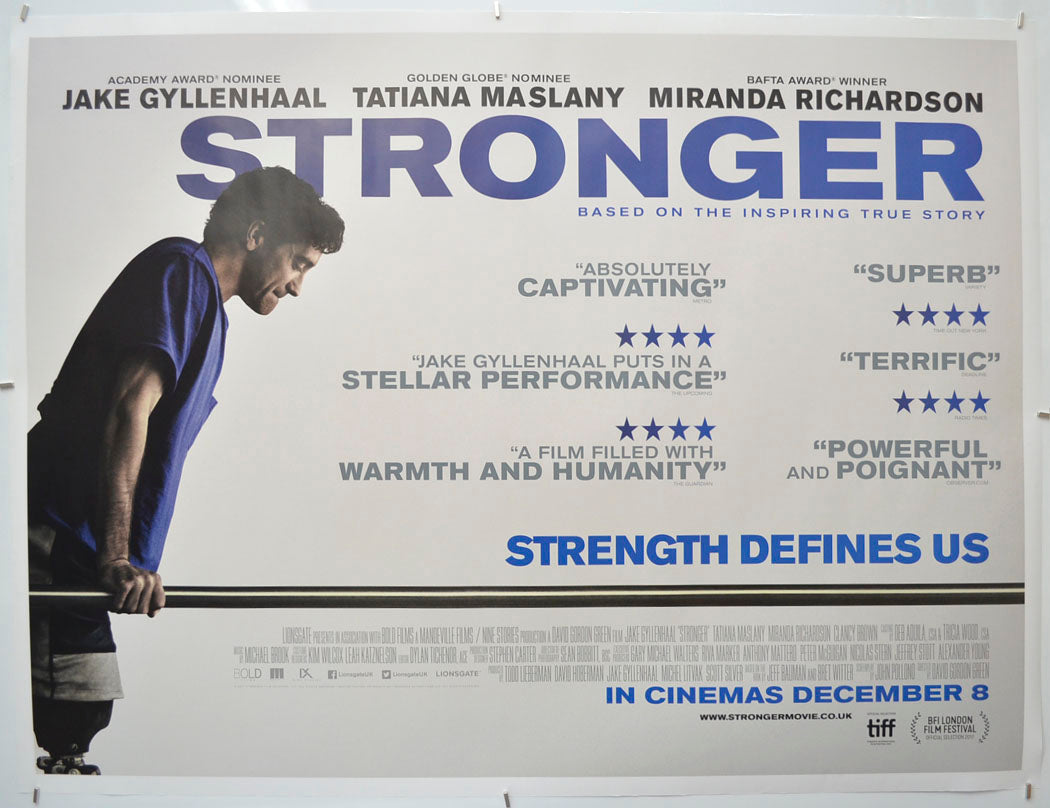 Stronger  Original Quad Poster - Film Poster - Movie Poster