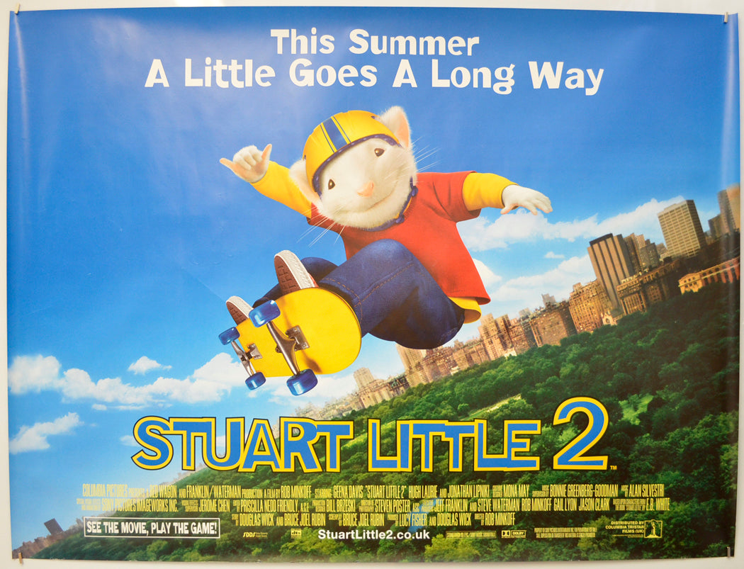 Stuart Little 2  Original Quad Poster - Film Poster - Movie Poster