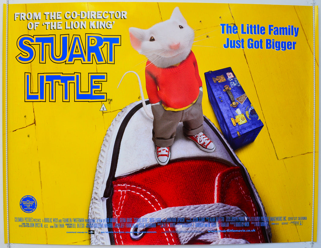 Stuart Little  Original British Quad Poster - Film Poster - Movie Poster 