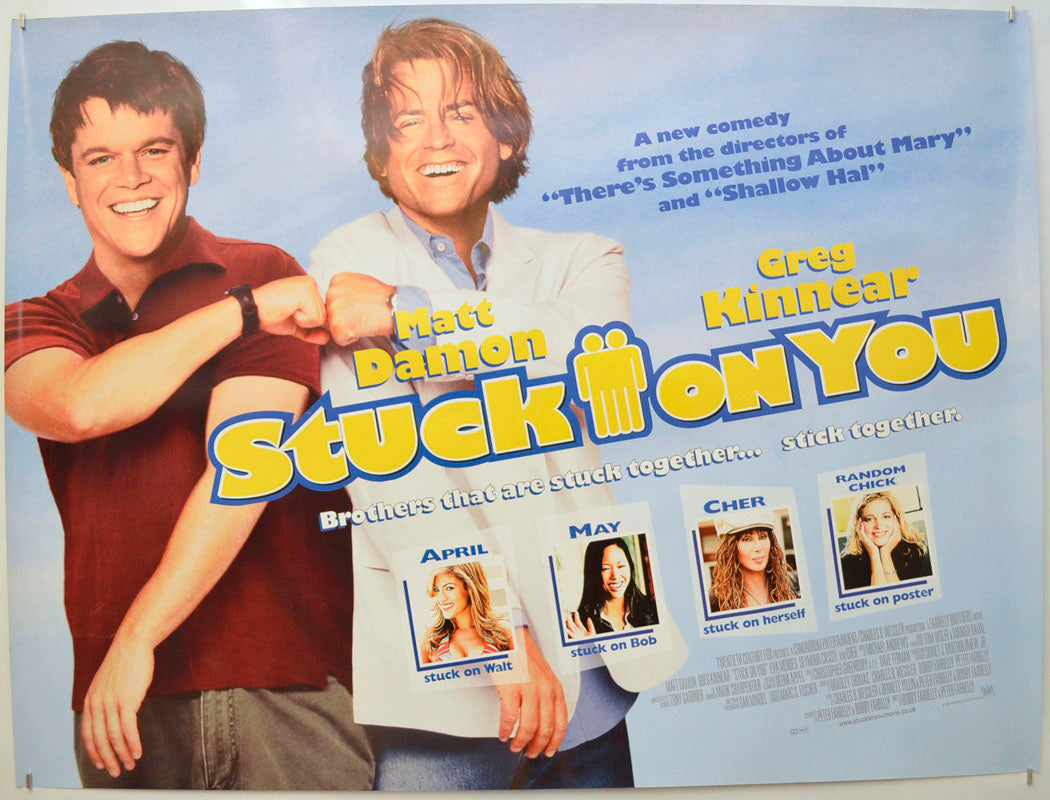 Stuck On You Original Quad Poster - Film Poster - Movie Poster