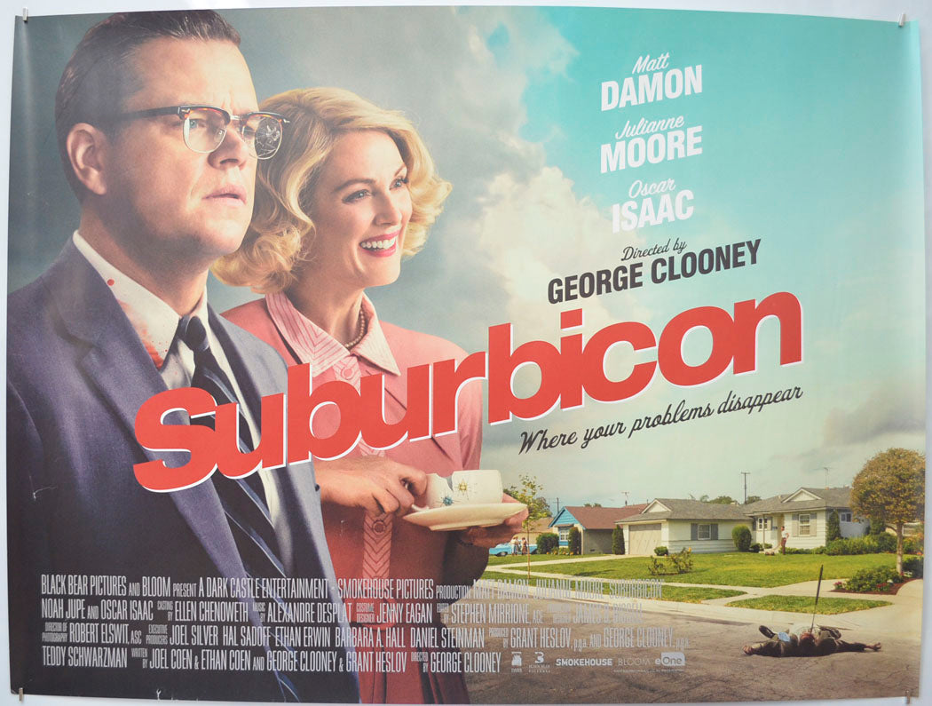 Suburbicon  Original Quad Poster - Film Poster - Movie Poster