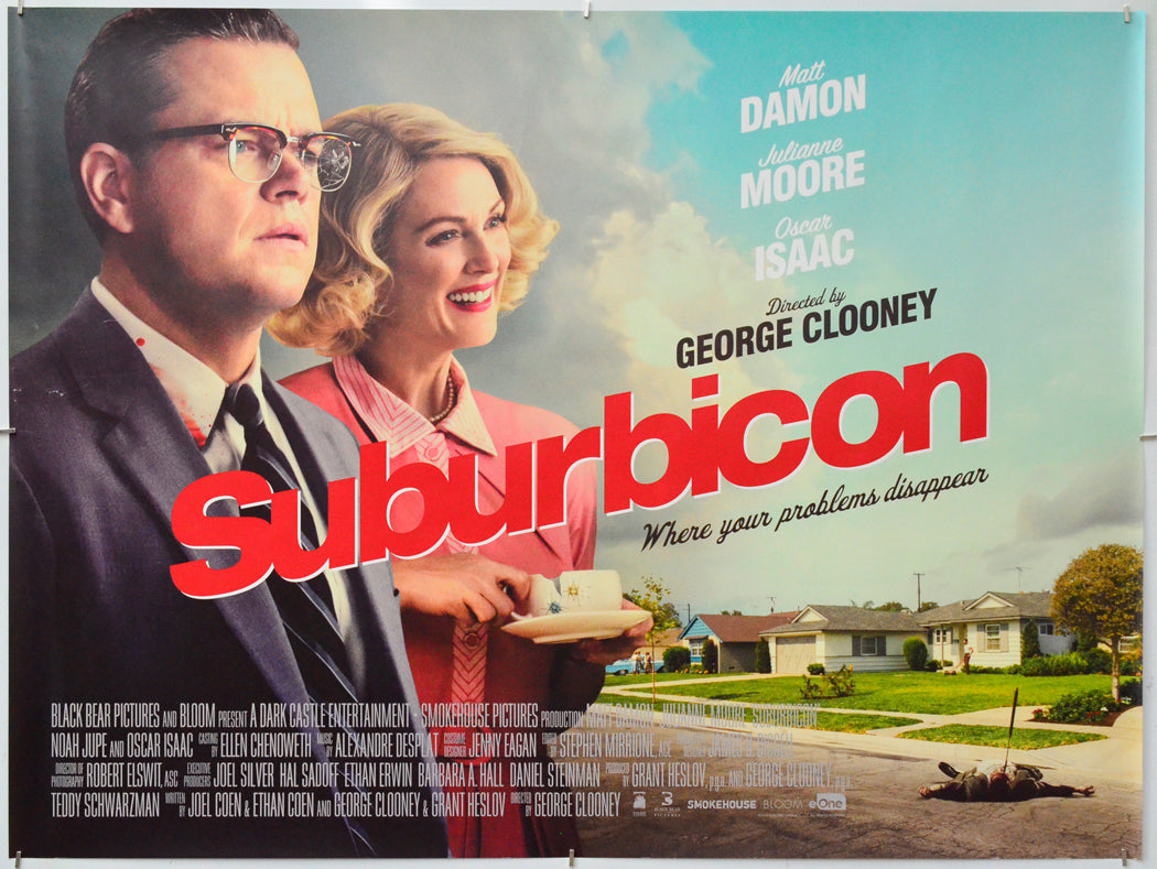 Suburbicon - Original Quad Poster - Film Poster - Movie Poster