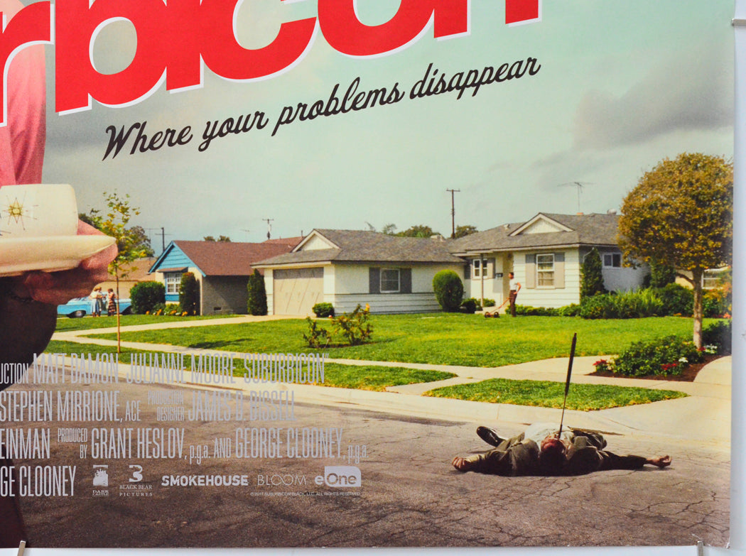 Suburbicon (Bottom Right) Cinema Quad Movie Poster 