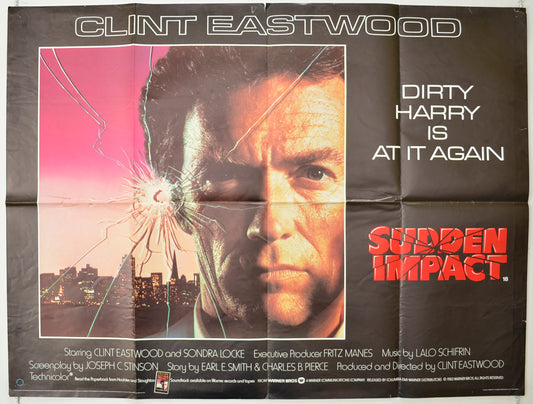 Sudden Impact  Original Quad Poster - Film Poster - Movie Poster 