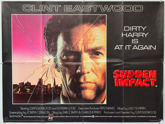 Sudden Impact - Original Quad Poster - Film Poster - Movie Poster