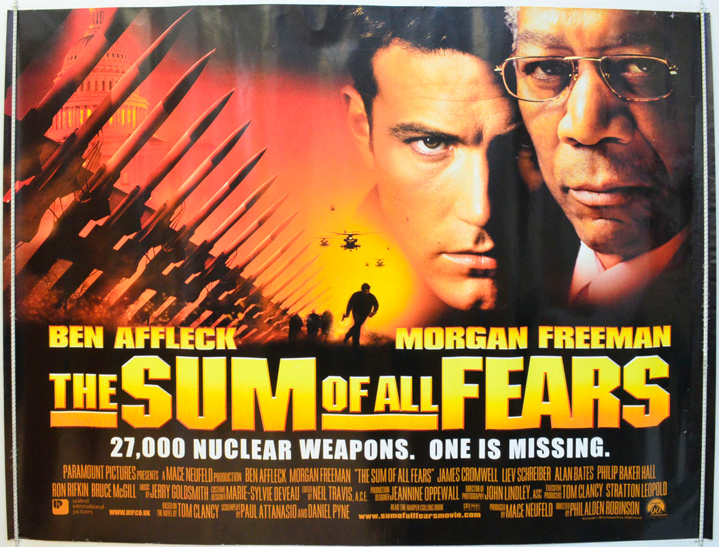 The Sum Of All Fears Original British Quad Poster - Film Poster - Movie Poster 