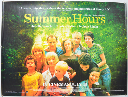 Summer Hours (a.k.a. L'heure d'été)  Original Quad Poster - Film Poster - Movie Poster