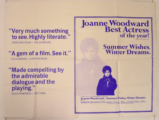 Summer Wishes, Winter Dream  Original British Quad Poster - Film Poster - Movie Poster