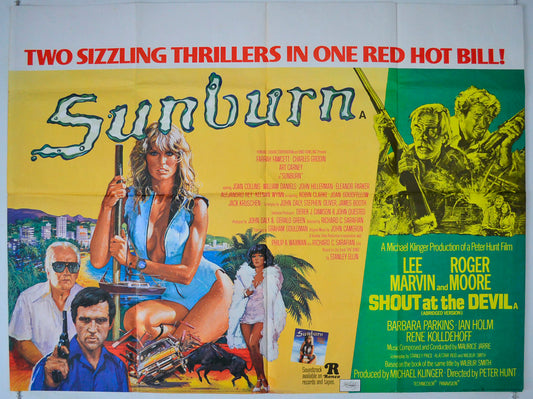 Sunburn / Shout At The Devil  (Double Bill)   Original British Quad Poster - Movie Poster