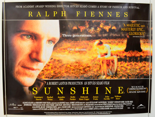 Sunshine  Original British Quad Poster - Film Poster - Movie Poster