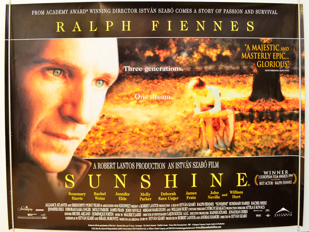 Sunshine  Original British Quad Poster - Film Poster - Movie Poster