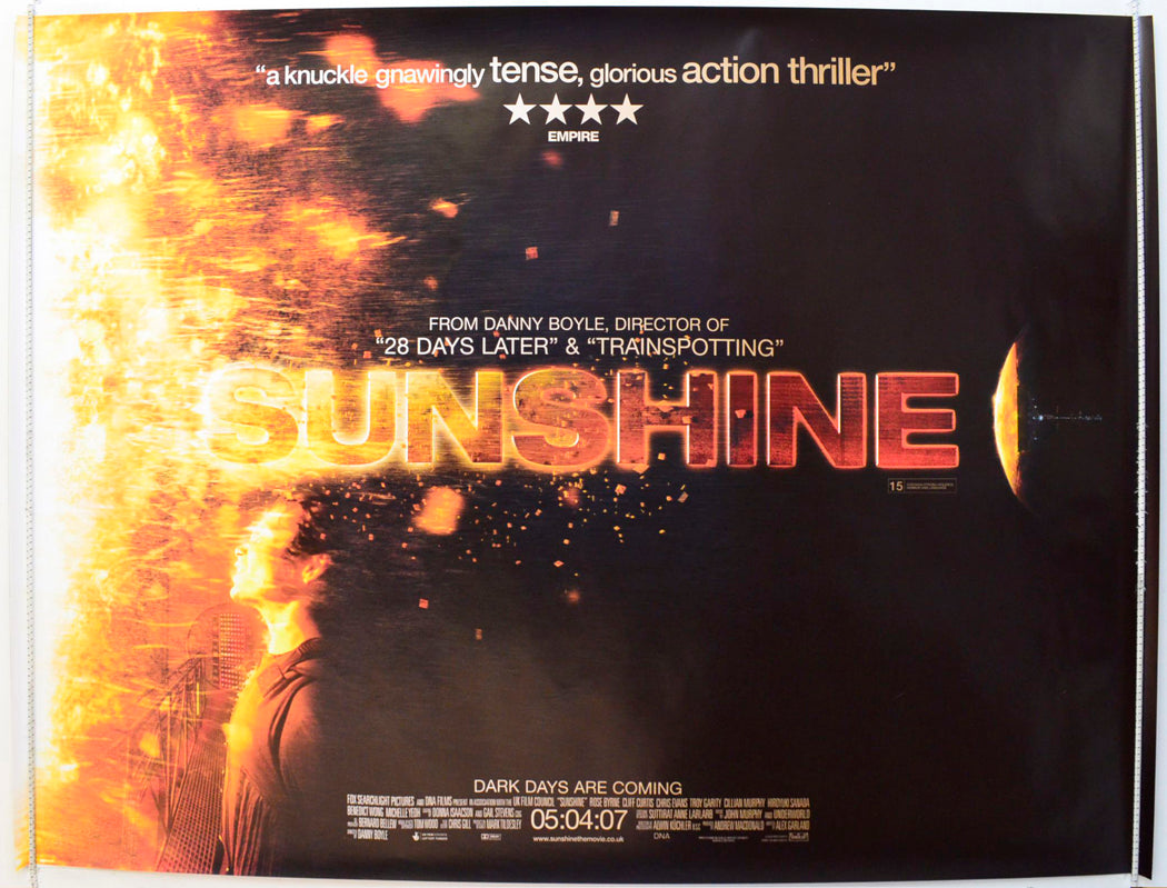 Sunshine  (Teaser / Advance Version)   Original British Quad Poster - Film Poster - Movie Poster 