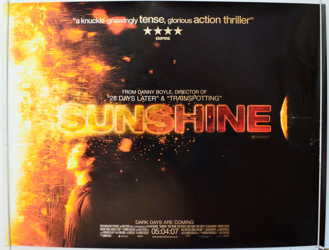 Sunshine  (Teaser / Advance Version)   Original British Quad Poster - Film Poster - Movie Poster 