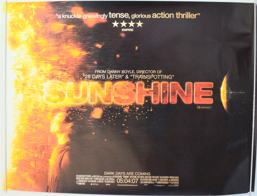 Sunshine  (Teaser / Advance Version)   Original British Quad Poster - Film Poster - Movie Poster 